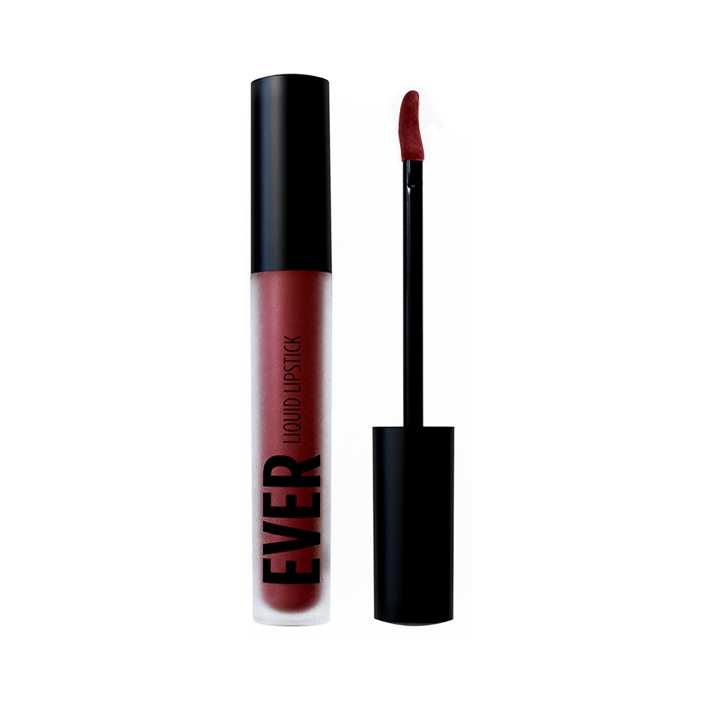 Amiata Aubergine - EVER 28 - liquid lipstick we make-up - Swatch
