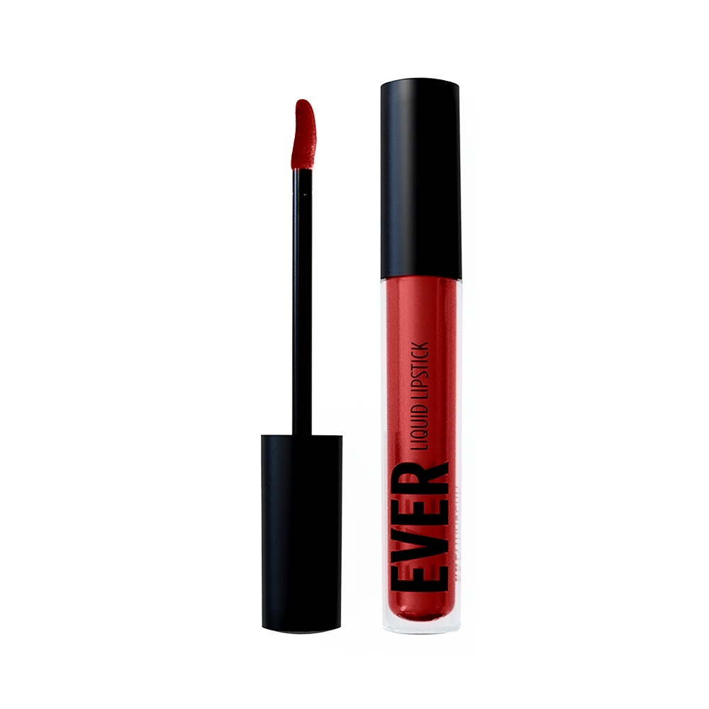 Tiger Red - EVER 64 - liquid lipstick we make-up - Swatch