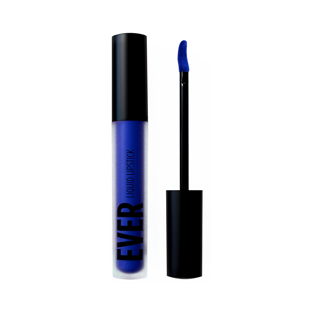 Yali Blue - EVER 80 - liquid lipstick we make-up - Swatch